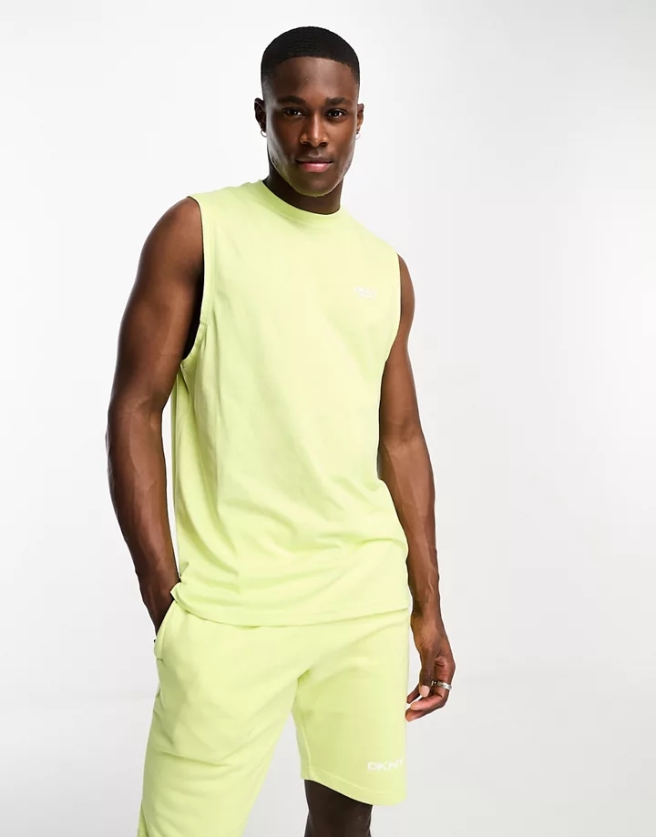 Camiseta color limón sin mangas de DKNY Amarillo 0prCnt