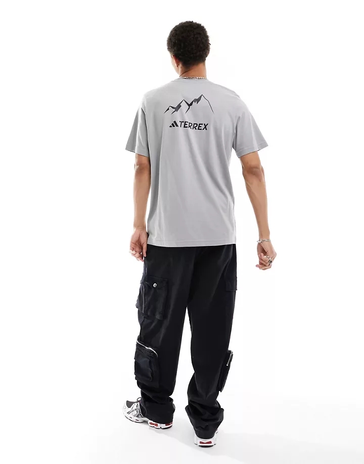 Camiseta gris de adidas Outdoors Terrex Gris liso 0xHCJv3A