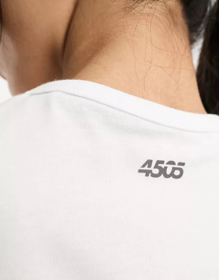Camiseta corta blanca con logo de 4505 Blanco 135d2dKh
