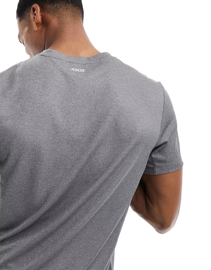 Camiseta deportiva de secado rápido en gris icon de 4505  Gris jaspeado 1DAQ2U88