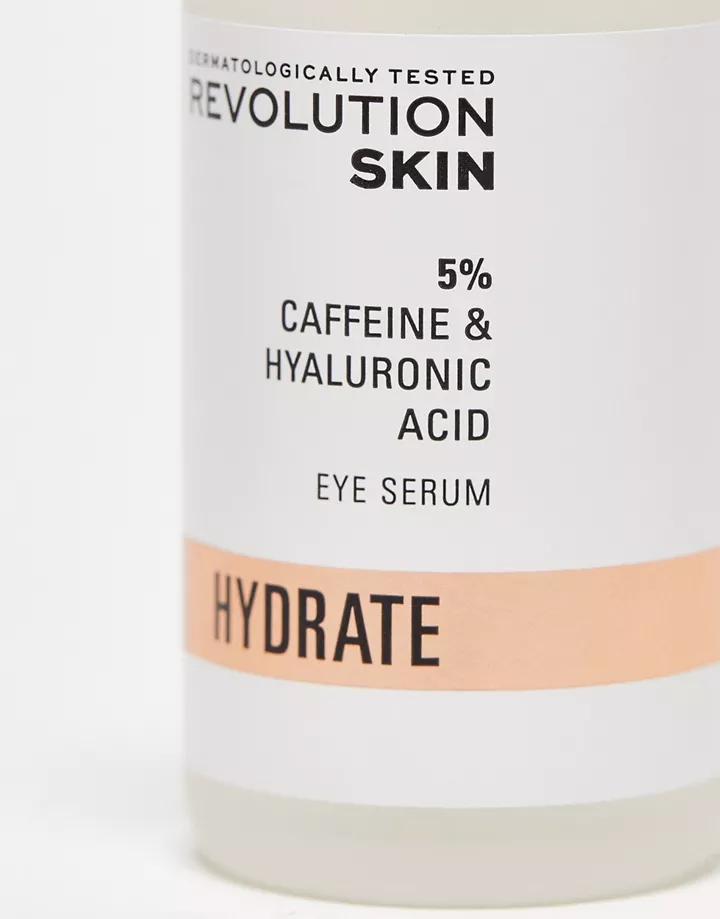 Sérum para contorno de ojos con ácido hialurónico + solución de cafeína al 5% de 30 ml de Revolution Skincare Sin color 1ZCwBl3R