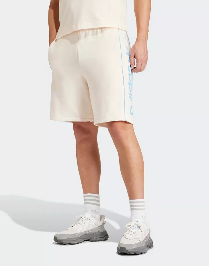 Pantalones cortos beis de adidas Blanco maravilla 1e0FR