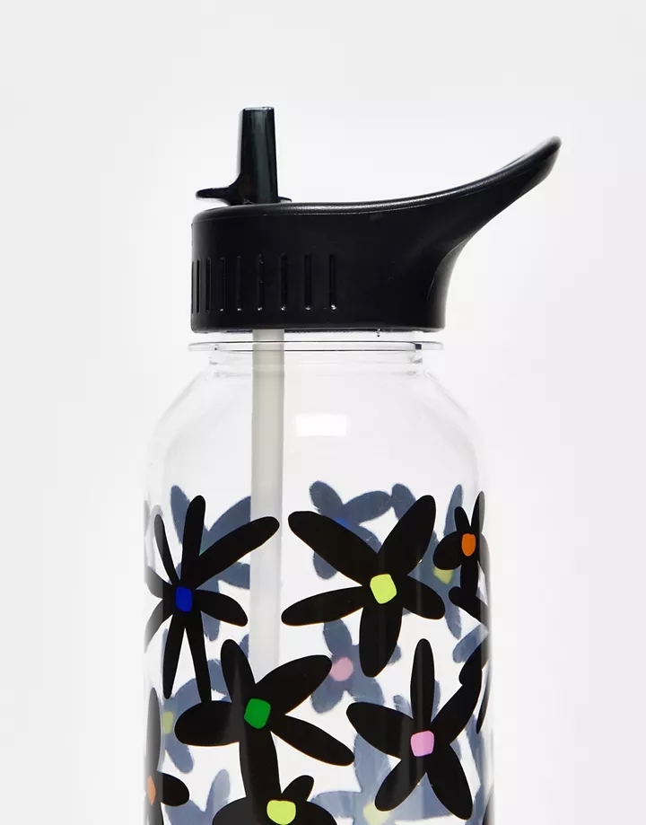 Botella de agua con estampado floral monocromático de TYPO MULTICOLOR 1guR1LWQ