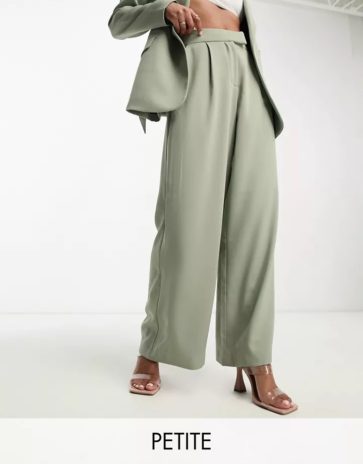 Pantalones de sastre color oliva de pernera ancha de Fo