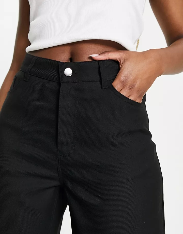 Pantalones de sastre de pernera recta en negro de Monki Black 2VZpddNw