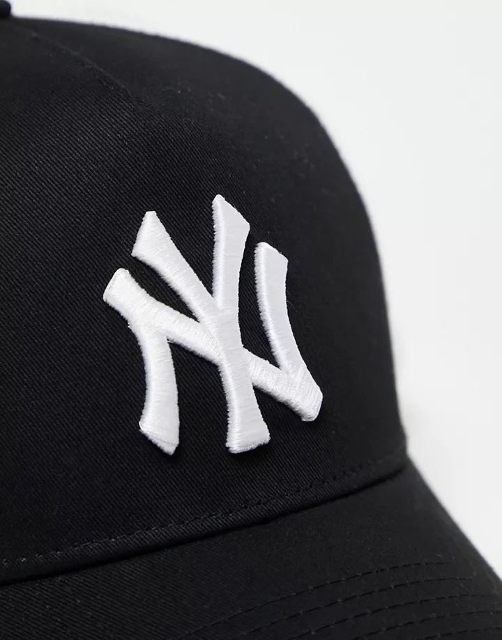 Gorra de camionero negra de los New York Yankees Clean A-Frame de New Era Negro 2gOOTZJI