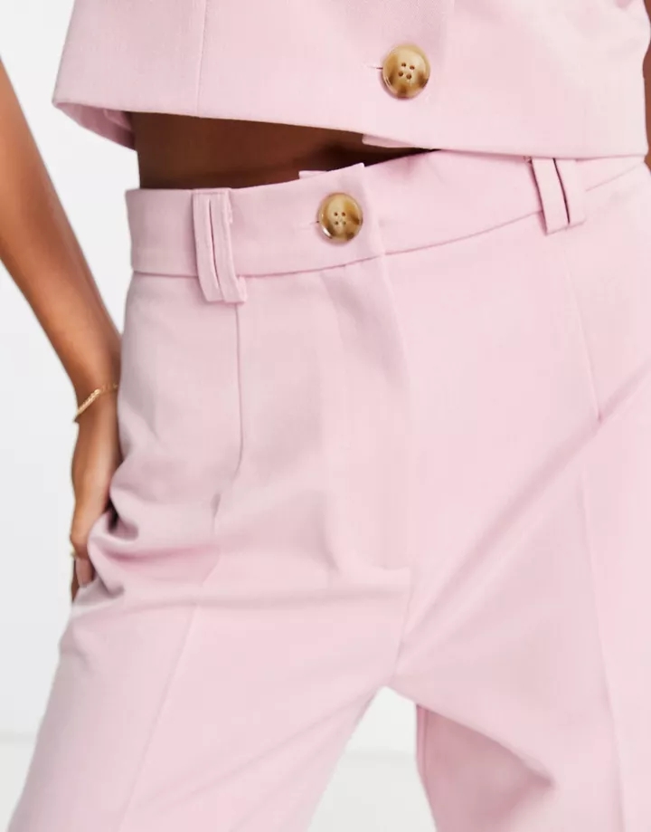 Pantalones rosa pálido de pernera recta de Miss Selfridge (parte de un conjunto) Rosa 2gqjbiyt