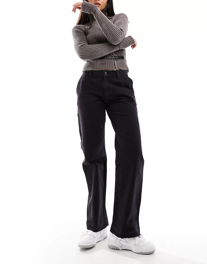 Pantalones gris oscuro estilo carpintero Mace de Weekda