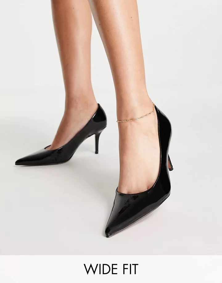 Zapatos de salón negros con tacón medio Salary de DESIG
