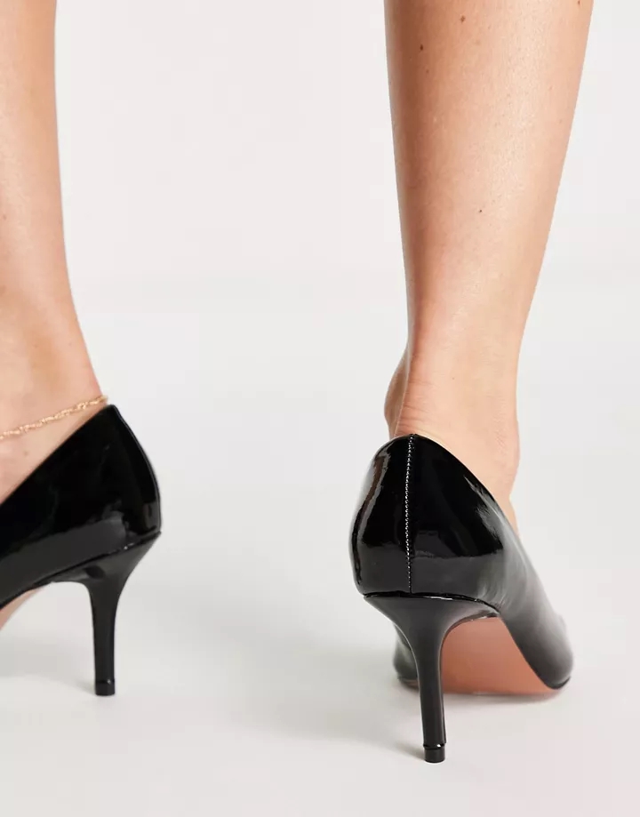 Zapatos de salón negros con tacón medio Salary de DESIGN Wide Fit Negro 2nCJSotZ