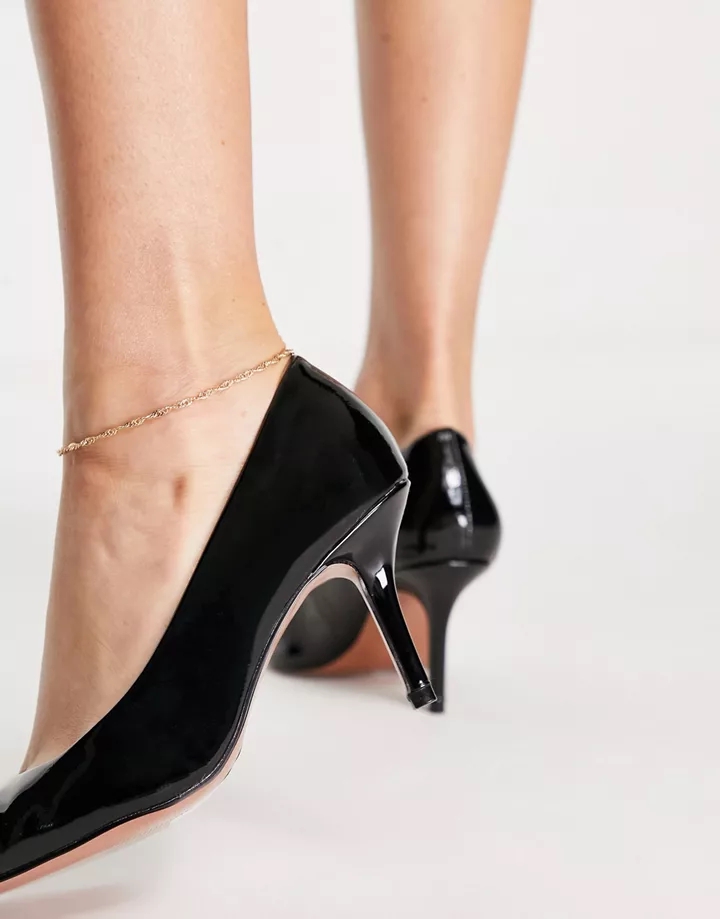 Zapatos de salón negros con tacón medio Salary de DESIGN Wide Fit Negro 2nCJSotZ