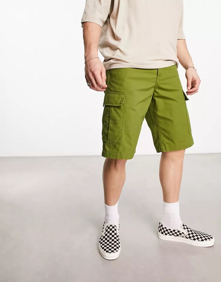 Pantalones cortos cargo verdes de corte estándar de Carhartt WIP Verde 3ZMnmXA5