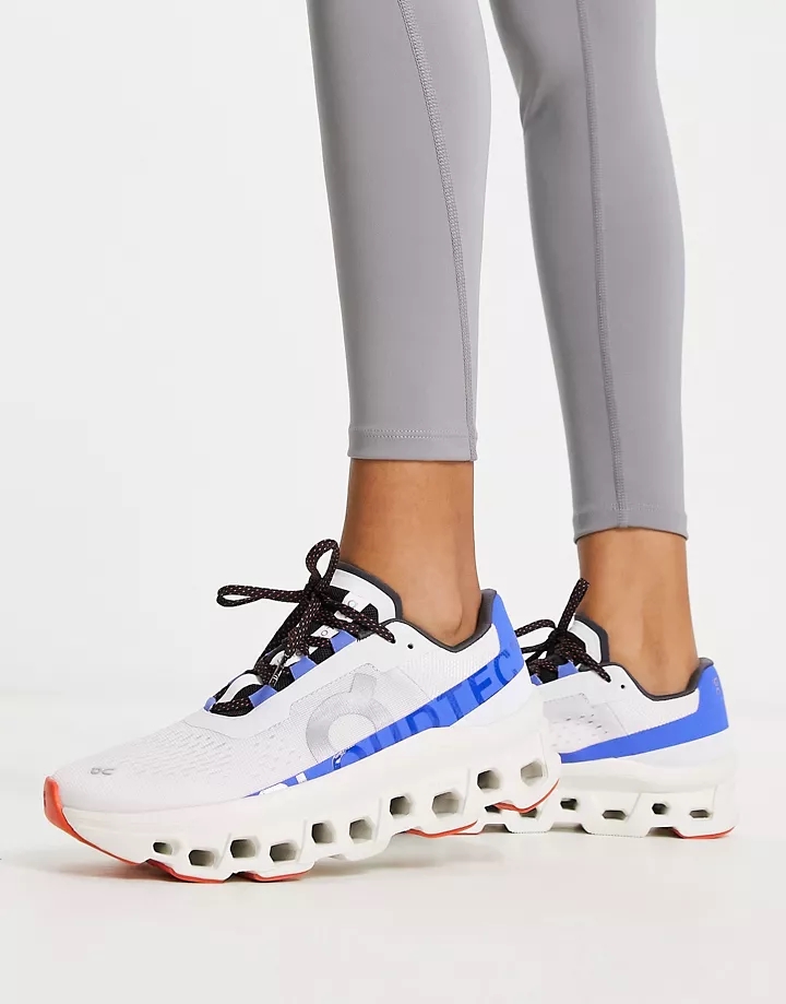 Zapatillas de deporte blancas y azul cobalto Cloudmonster de On Running Blanco 3e0Y5mjl