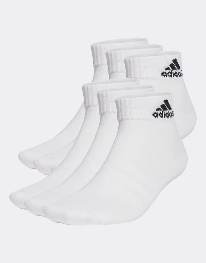 Pack de 6 pares de calcetines tobilleros blancos Thin a