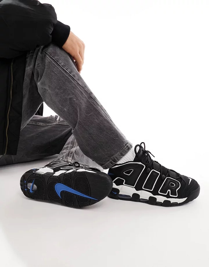 Zapatillas de deporte blancas y negras Air More Uptempo ´96 de Nike Negro 4r8f36qV