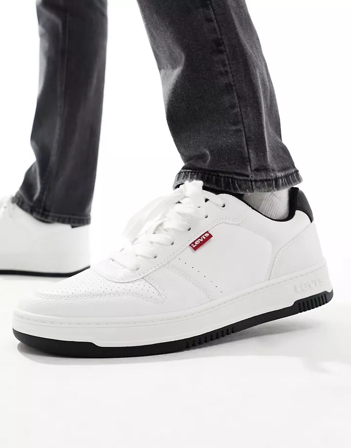 Zapatillas de deporte blancas con logo de cuero Drive de Levi´s Blanco estándar 4wgWwUgE