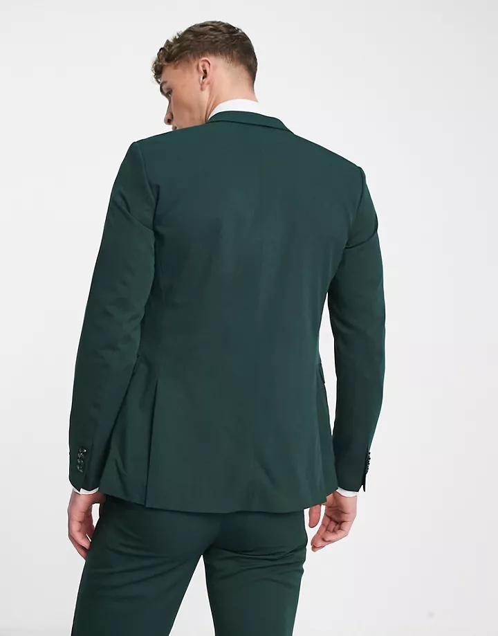 Chaqueta de traje verde oscuro de corte superslim de Jack & Jones Premium Abeto oscuro 5Dy9AG7Y