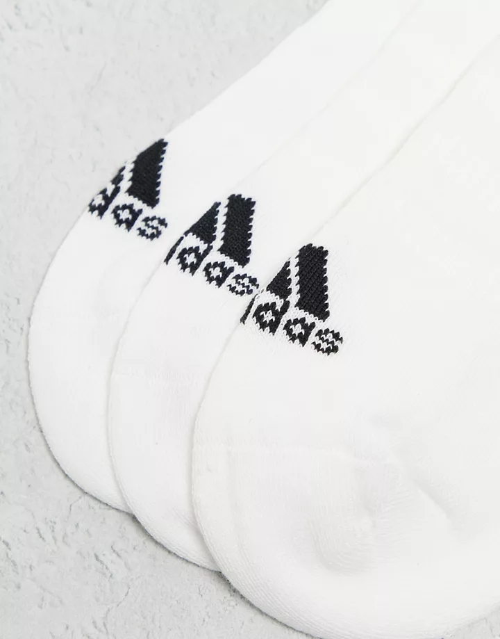 Pack de 3 pares de calcetines blancos para zapatillas de deporte de adidas Training Blanco 5M5Ysbqi