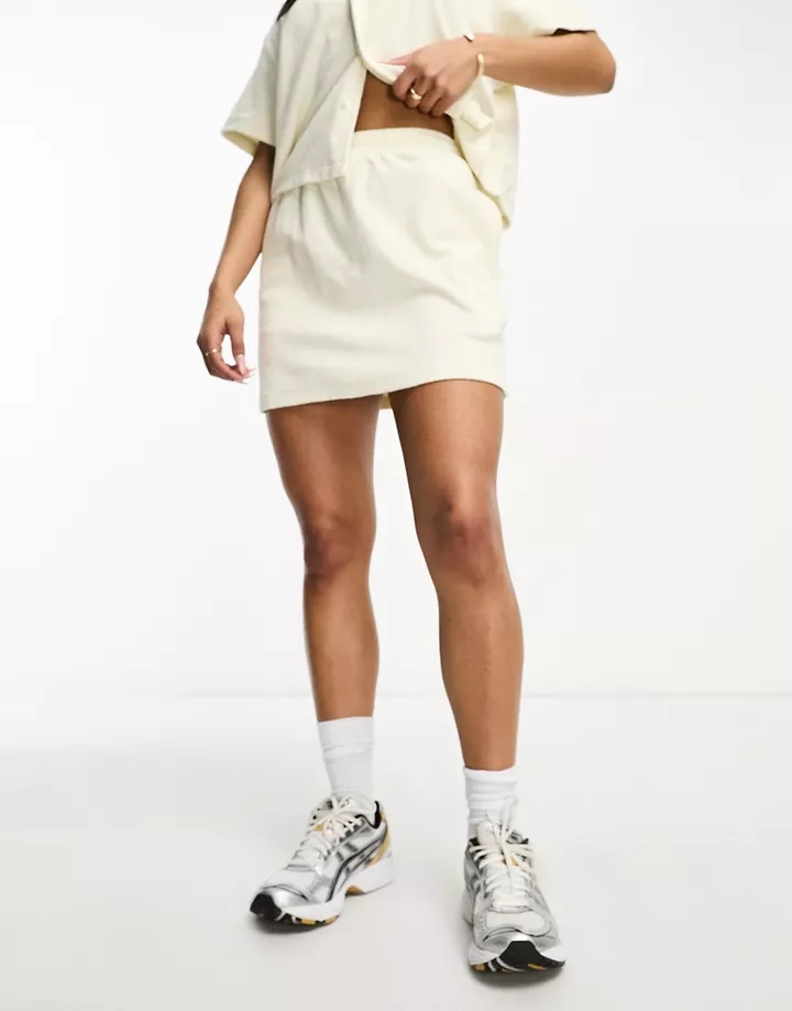 Minifalda blanca de tejido rizado de Urban Classics (parte de un conjunto) blanco 5lI8iKmJ