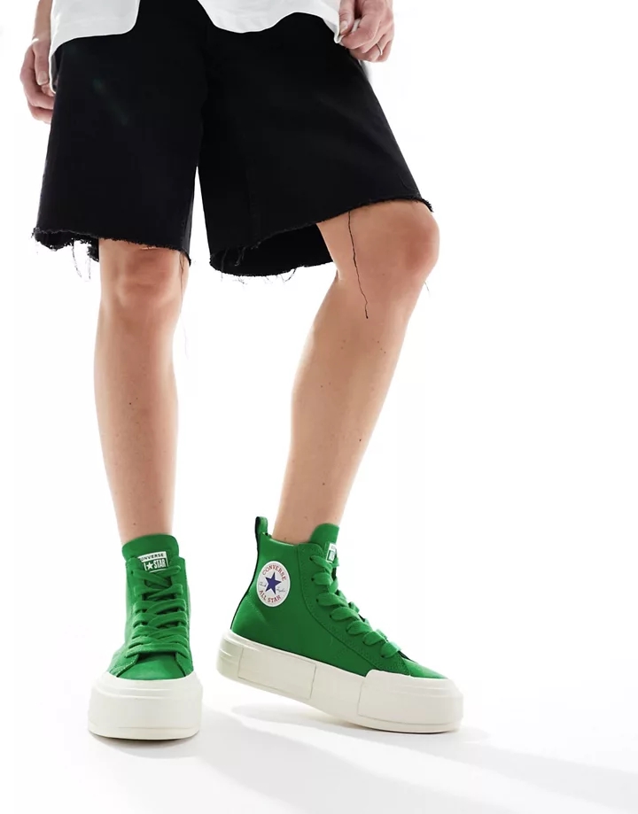 Zapatillas hi-top verdes con cordones gruesos Cruise Hi