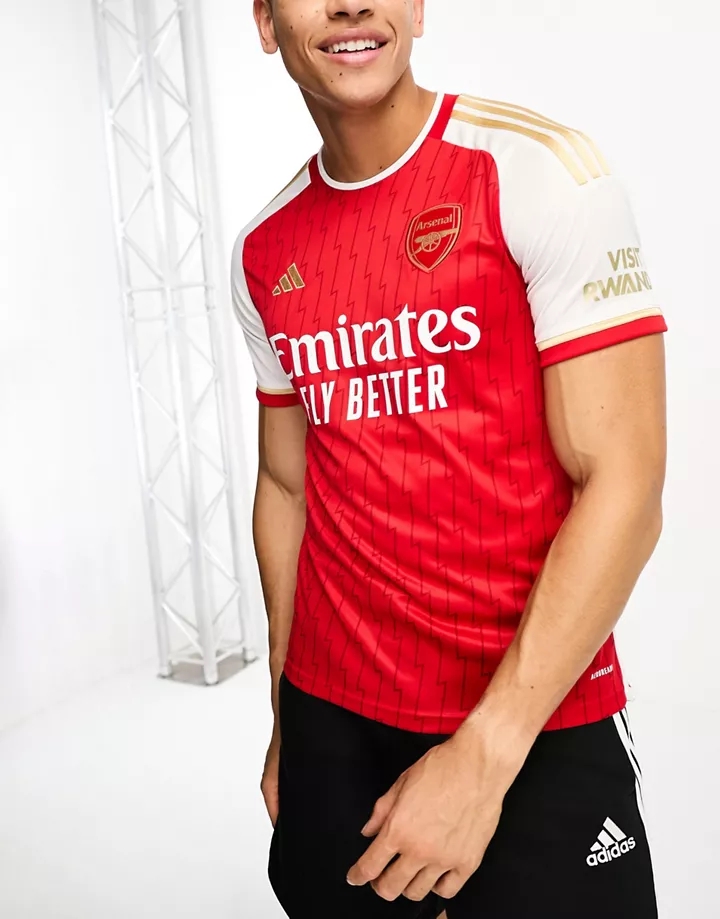 Camisa roja unisex de la primera equipación del Arsenal FC 2023/24 de adidas Football Rojo 6FzKjXqS