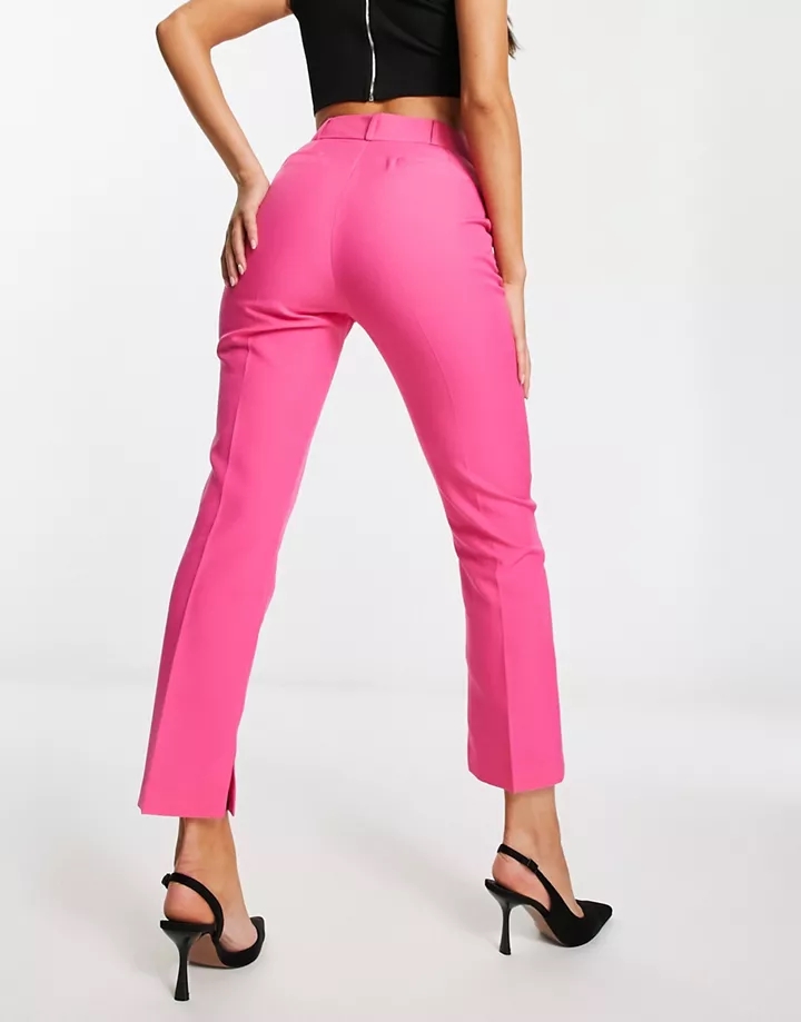 Pantalones rosa cereza de corte cigarette slim ajustado de DESIGN Hourglass Rosa 6Wuj0pd7