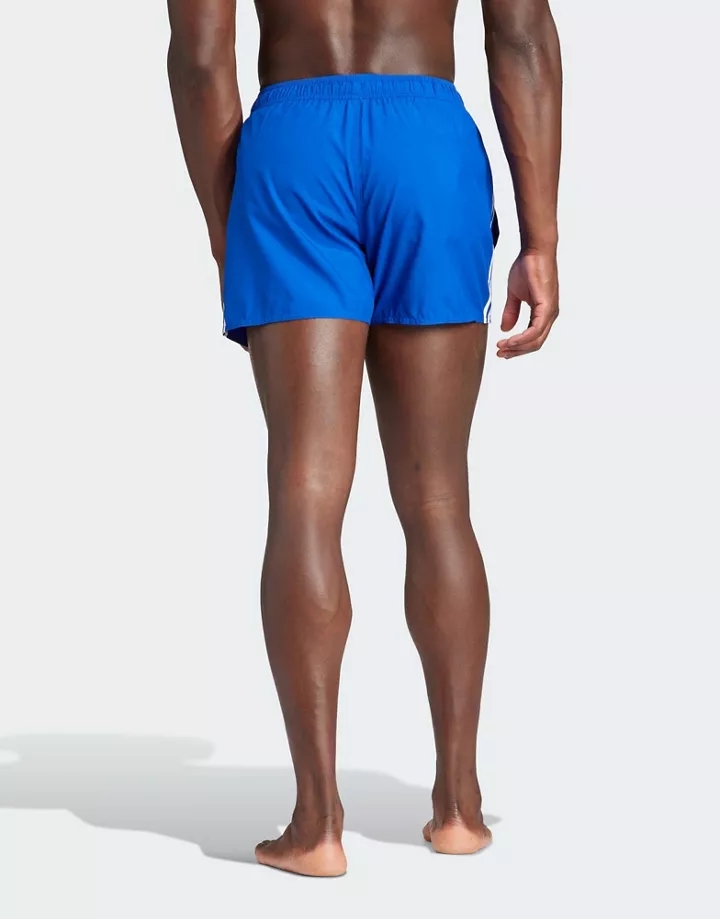 Shorts de baño azules con diseño de 3 rayas CLX de adidas Azul real/blanco 7QReKk6B