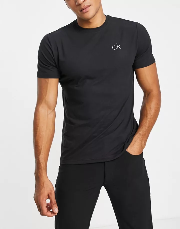 Camiseta negra Newport de Calvin Klein Golf Negro 7kfIs