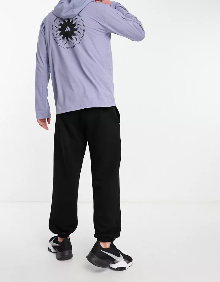 Sudadera gris con capucha y estampado en la espalda de adidas Yoga Studio Gris 81QRXqAw