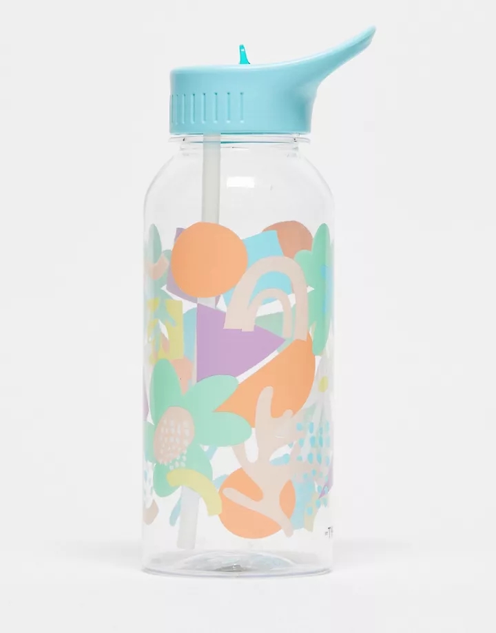 Botella de agua multicolor de 1 litro de TYPO MULTICOLO