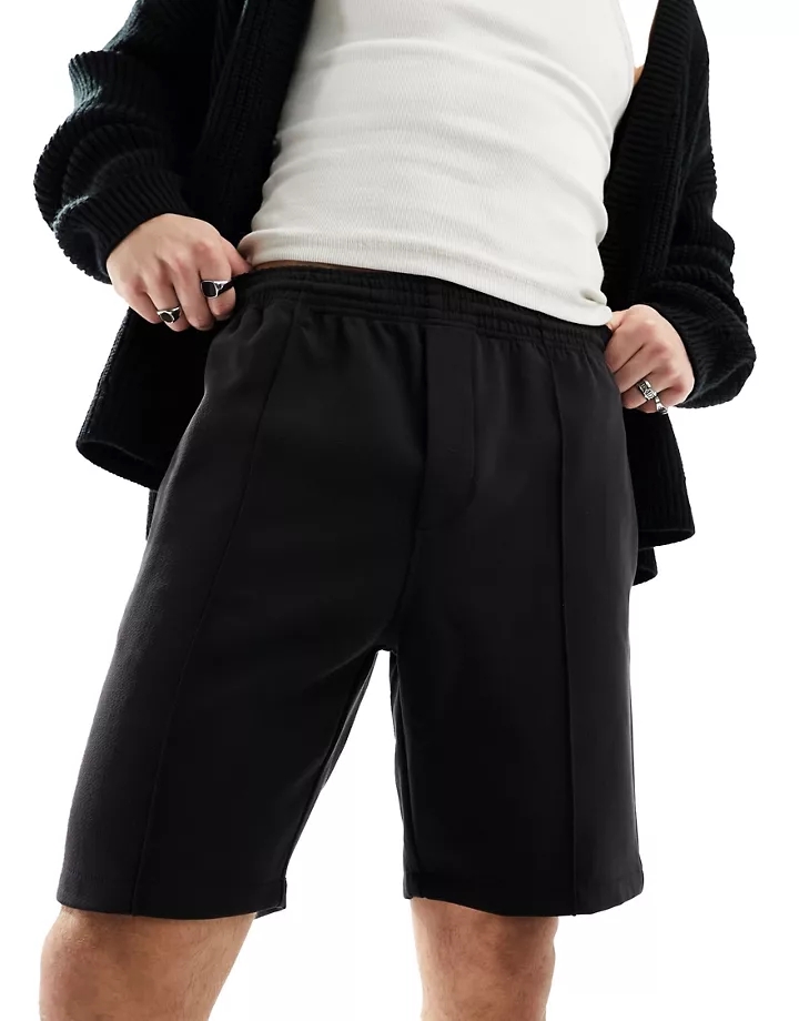 Pantalones cortos negros holgados Ken de Weekday Negro 