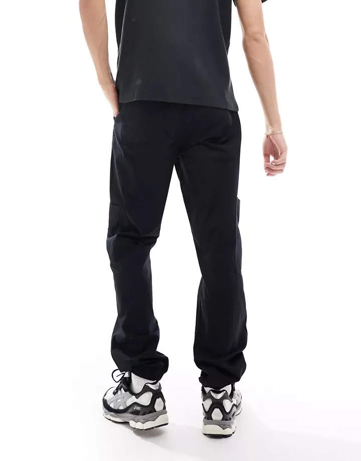 Joggers cargo negros sin cierres con cintura elástica de DESIGN Negro 9U39vXny