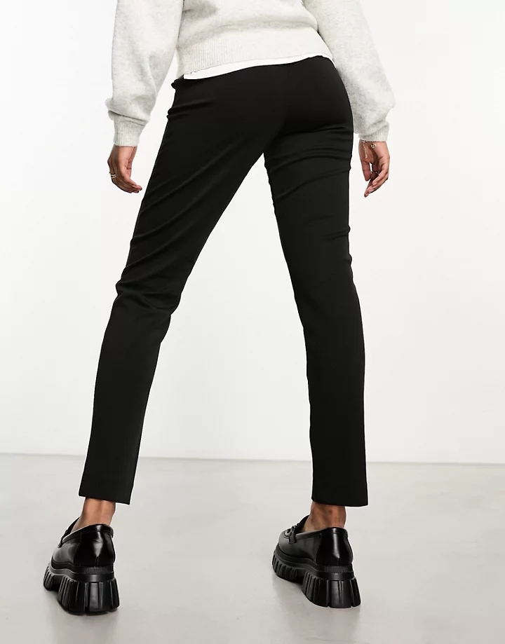 Pantalones de sastre negros de pernera slim de Vero Moda Negro 9j6RPnDg