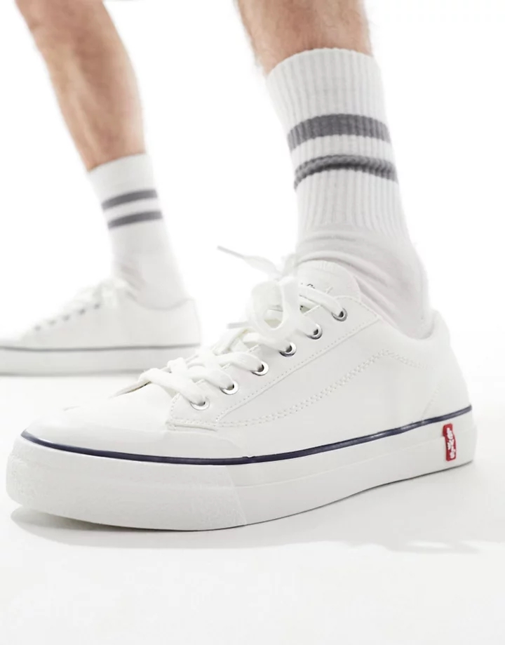 Zapatillas de deporte blancas con logo LS2 de Levi´s Blanco estándar A1v1uvol