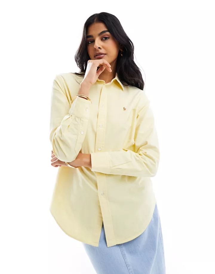 Camisa amarilla con logo de Polo Ralph Lauren Amarillo 