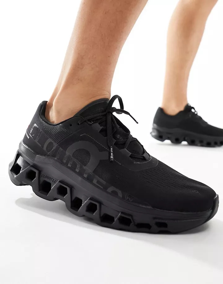 Zapatillas de deporte negras para correr Cloudmonster de ON Negro A4fvV6TK