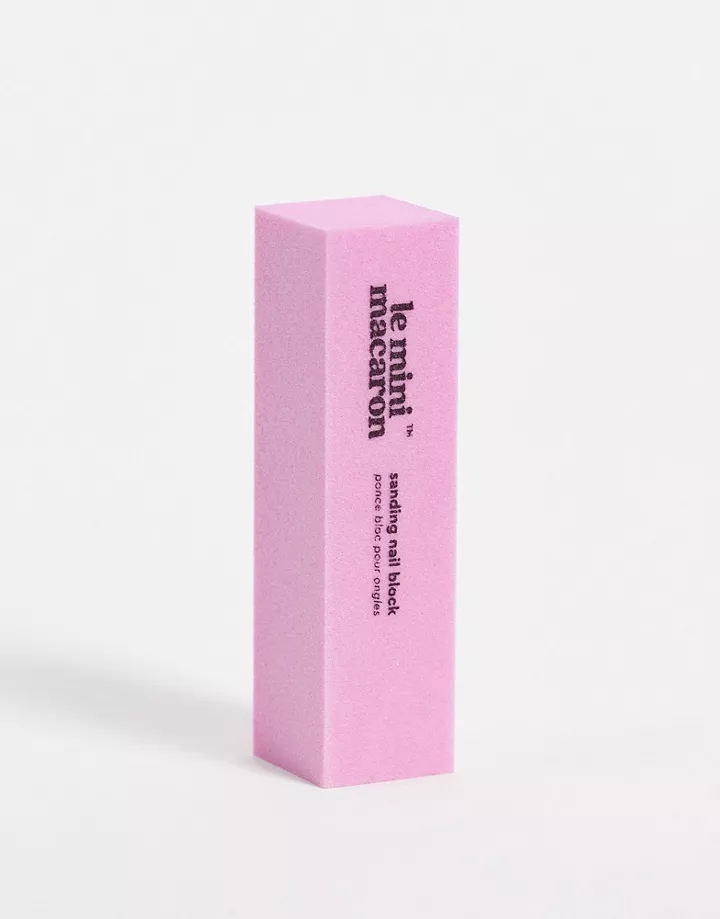 Bloque lijador rosa para uñas de Le Mini Macaron Sin co