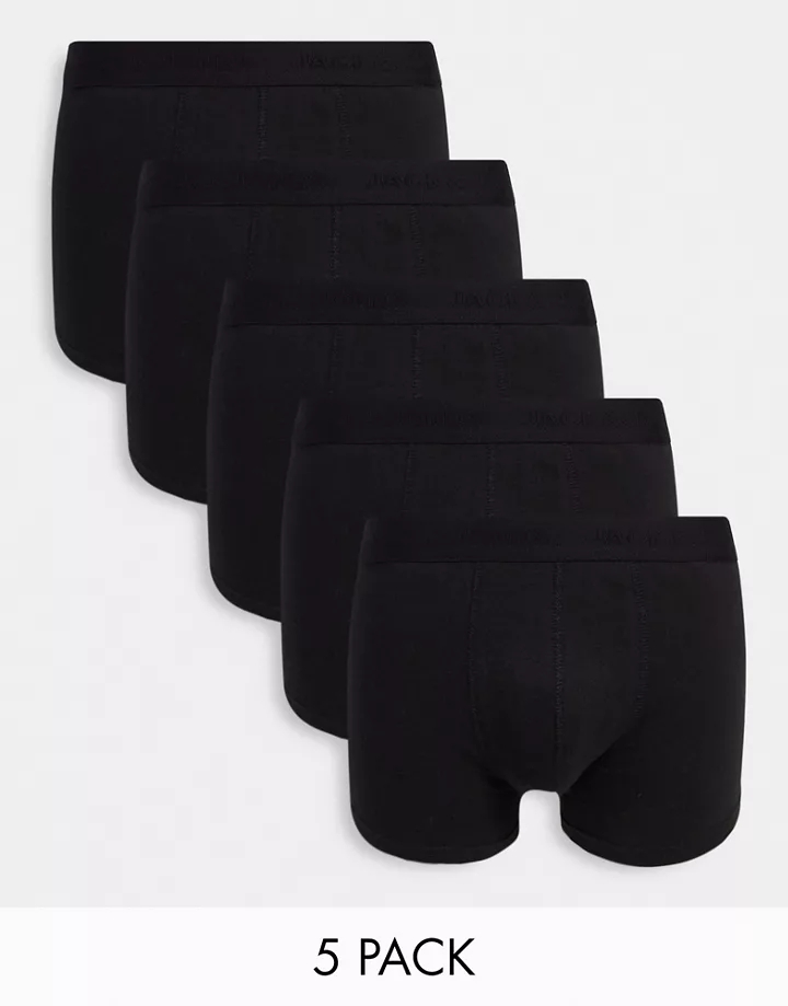 Pack de 5 pares de calzoncillos en negro de Jack & Jones Negro AaaiGZ8n