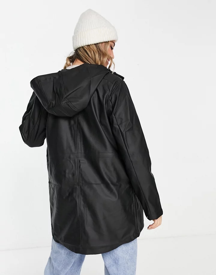 Chubasquero negro con capucha de Vero Moda Negro AdLq7JkM