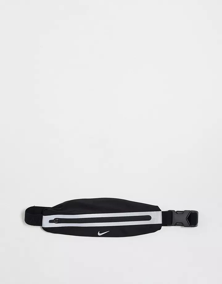 Riñonera negra estrecha de Nike Running Negro Ax9aXIoF