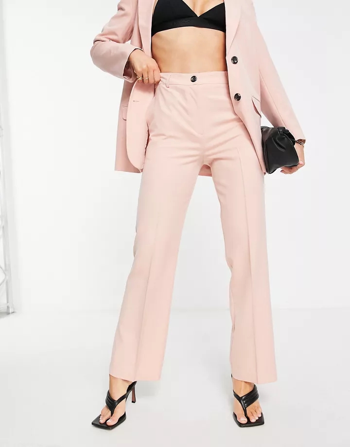 Pantalones rosados de corte slim recto Mix & Match de DESIGN Rubor abHG4igi