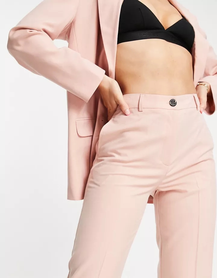 Pantalones rosados de corte slim recto Mix & Match de DESIGN Rubor abHG4igi