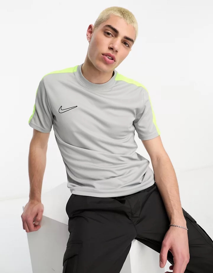 Camiseta gris Academy 23 de Nike Football Gris abohasH7