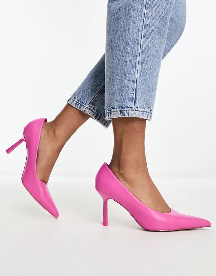 Zapatos de salón rosas con tacón medio Sterling de DESIGN Wide Fit Rosa ahW01qw2