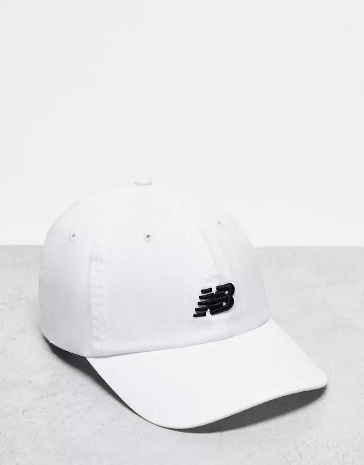Gorra de béisbol blanca con logo de New Balance Blanco avzfVjFx