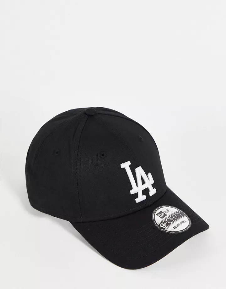 Gorra negra con logo de los LA Dodgers de la MLB 9Forty